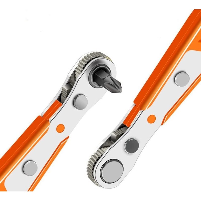 TAIHE Ratchet Wrench, 4.5 Inch Mini Phillips Magnetic Screwdriver, High