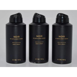 Bath & Body BODY SPRAY Mens Collection [3 Pack] 3.7 oz / 104 g (Packaging may Vary) (NOIR)