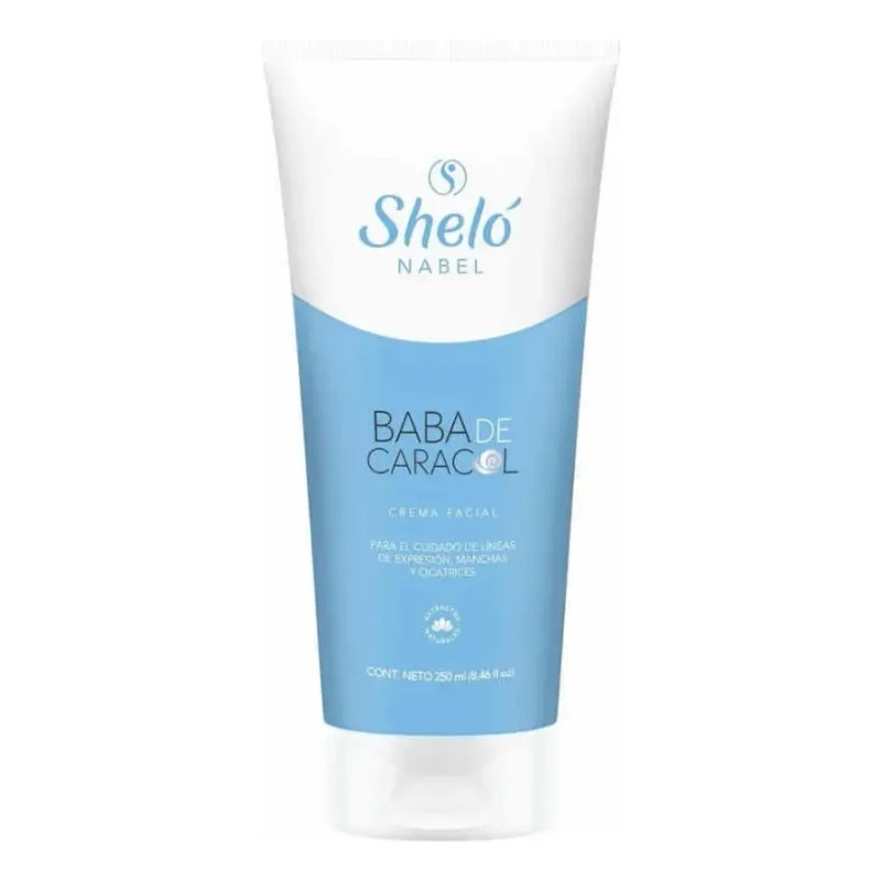 Sheló Nabel Crema Facial con Baba de Caracol, Reduce Cicatrices,
