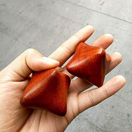 Wooden Palm Acupressure Ball for Acupoint Stimulation Palm Acupressure Ball 2ea