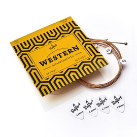 BELFORT® Acoustic Guitar Strings 012/053 - Premium Phosphor Bronze (6 String Set) for Western & Acoustic Guitar - Includes 4 Picks + Extra E String - Guitar Strings Acoustic