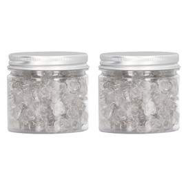 400Pcs Headliner Pins Plastic Stainless Steel Wide Application Easy Storage Clear Heads Twist Pins for Sofa Bed Furniture