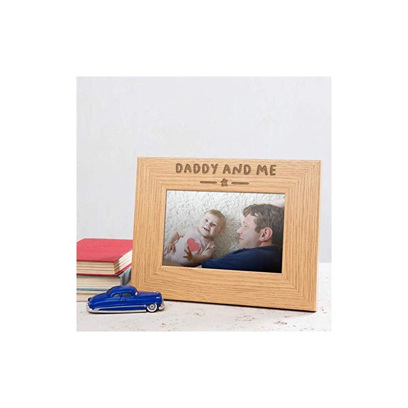 Wooden Engraved Daddy And Me Photo Frame/Daddy Picture Frames /