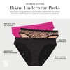 Victoria's Secret Women's Cotton Bikini Underwear, Moderate Coverage Panties for