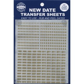 Date Transfer Sheets for Whitman Album - Gold