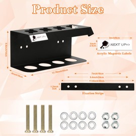 Pickleball Racket Ball Holder Holds 4/12 Paddles Pickleball Storage Rack with Label to Track Next Up Players Pickleball Paddle Holders To Fence Wall Hanging Storage Outdoor Not Include Paddles (1)