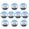 Durlo 10Pcs CCTV Doorbell Camera Sticker PVC Waterproof Ring Security
