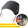SINLIRU Metal Motorcycle Windshield Matte Black Front Fly screen Universal