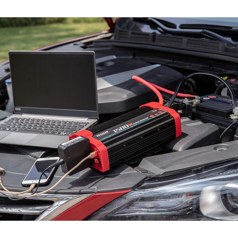 NDDI POWER 1500W Car Power Inverter 12V DC to 110V