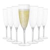 Homvle Plastic Champagne Flutes 96 Pack, Disposable Plastic Champagne Glasses