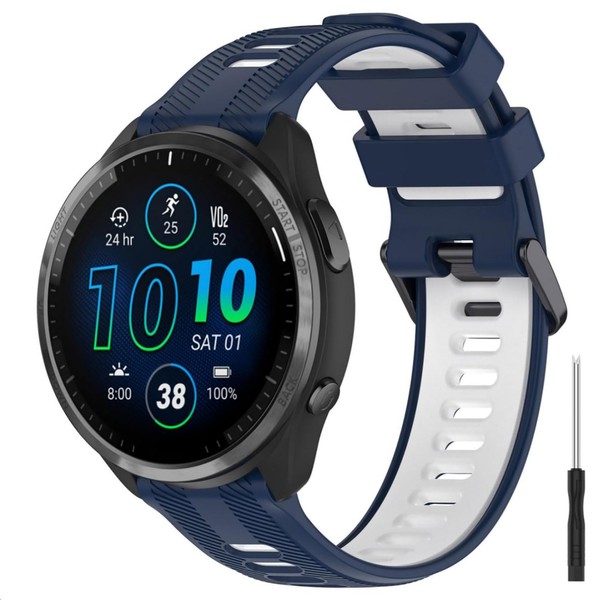 GIOPUEY Strap Compatible with Garmin Forerunner 965/955/945/745, Soft TPU Watch