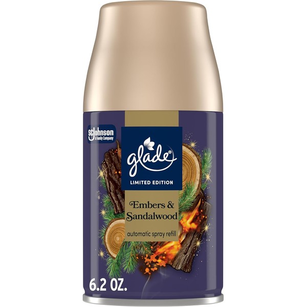 Glade Automatic Spray Refill, Embers & Sandalwood, Scented Air Freshener
