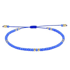 C·QUAN CHI Simple Solid Color Beaded Braided Strand Bracelets Fashion Stacking Wrap Bracelets Women Friendship Bracelets Jewelry （05I）