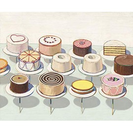 Cakes, 1963 Poster Print by Wayne Thiebaud (32 x 28)