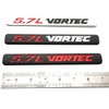 2pcs 5.7L Vortec Hood Emblems Engine Badge 3D Decal Replacement