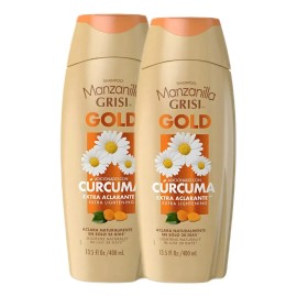 2 Shampoo Grisi Manzanilla Gold Extra Aclarante 400ml