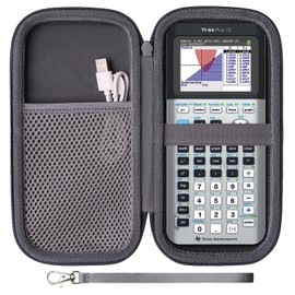 LTGEM EVA Hard Case Compatible with Texas Instruments TI-84 Plus CE/TI-84 Plus/TI-Nspire CX II CAS/TI-Nspire CX II/TI-83 Plus/TI-89 Titanium/TI-85 / TI-98 Color Graphing Calculator, Dark Grey
