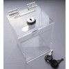 Aoakua Money Bank Charity Box with Key Acrylic W90mm Clear