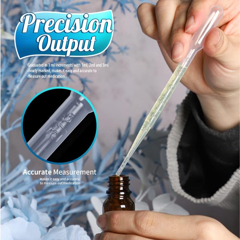 Mailfull 100 pipette in plastica usa e getta per liquidi,