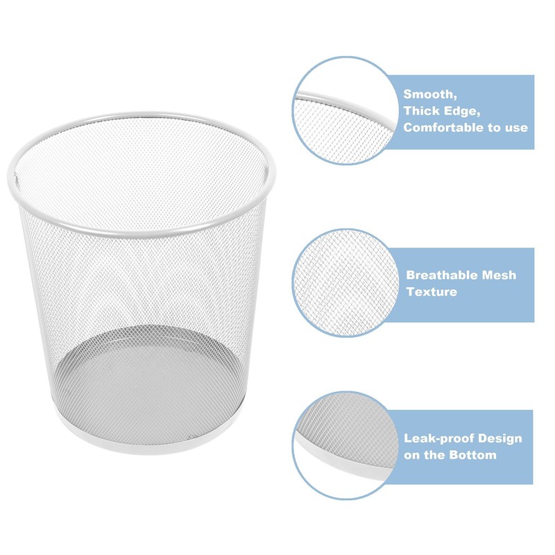 Leviatan Office Waste Paper Bin, 12 L, Wire Mesh Waste