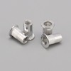 Unxuey M4 Rivet Nuts Aluminium Alloy Knurled Flat Head Rivet