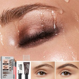 Set Tinte Pigmento Orgánico Permanente Para Cejas Y Pestañas
