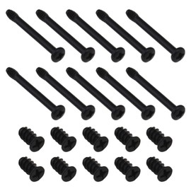 Create idea 100Pcs Radiator Fan Screws Computer Case Fan Screws PC Fan Screws Accessories for Computer Cooling Fan 30x3.4mm & 10x5mm Black