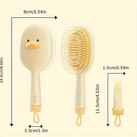 Cartoon Bear/Duck Design Air Cushion Comb, Scalp Massage Comb, Portable Hair Comb for Women & Men