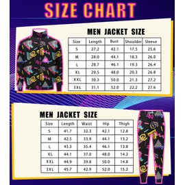DOOPCCOR Men banana Track Suits Sets 80s outfit for men tracksuits sweatsuits 2 Piece sets Athletic Zip Casual Jogging 2 Knit Beanie 10-L