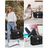 Women Weekender Travel Duffle Bags: Duffel Overnight Bag with Shoe