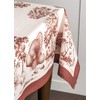 Maison d' Hermine Holy Jouy - Brown 100% Cotton Tablecloth