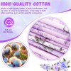 Wadukud 12PCS 56x46cm Polyester Fabric Bundles, Floral Pre-Cut Quilting Cotton