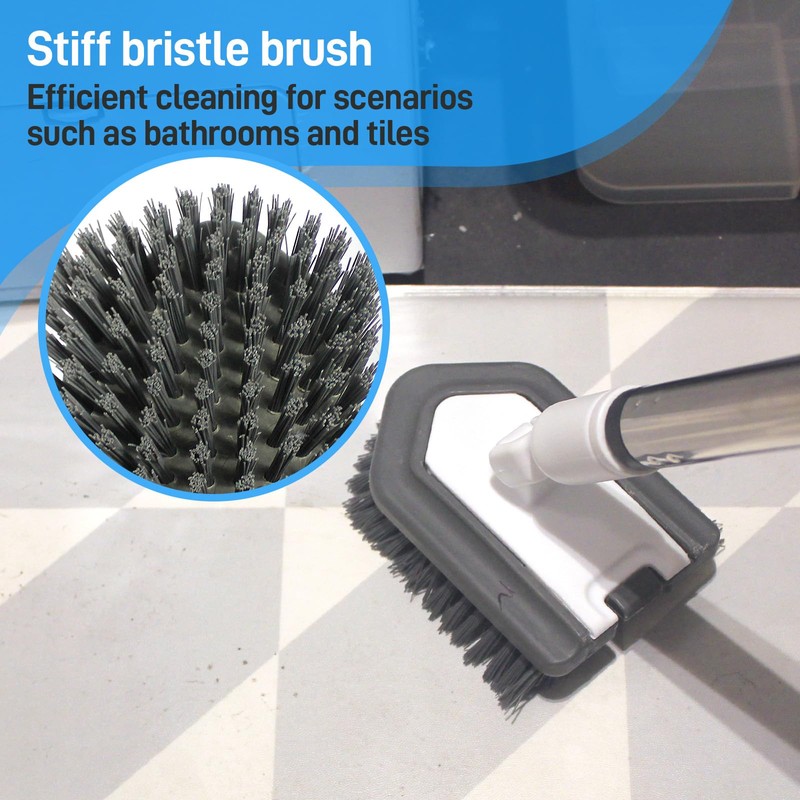 FRAXIR Floor Scrub Brush, 5 in 1 Tile Tub Scrubber