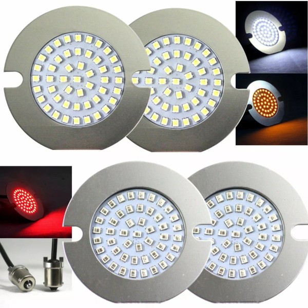 Eagle Lights 3 1/4" Harley Flat LED Turn Signals Front