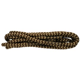 Hiking Boot Laces Heavy Cord 150cm Coloured (Brown/Beige Dog Tooth)