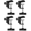QWORK Universal Desk C-Clamp with 1/2" Thread Hole, 4 Pack