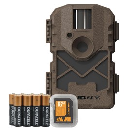 MUDDY Pro Cam 20 Combo - 20 MP & 720 Video at 30FPS 0.5 Sec Trigger Speed 80Ft Detection IR Range Durable Hunting Outdoor Scouting Trail Camera, 8 AA Batteries & 16GB SD Card Included