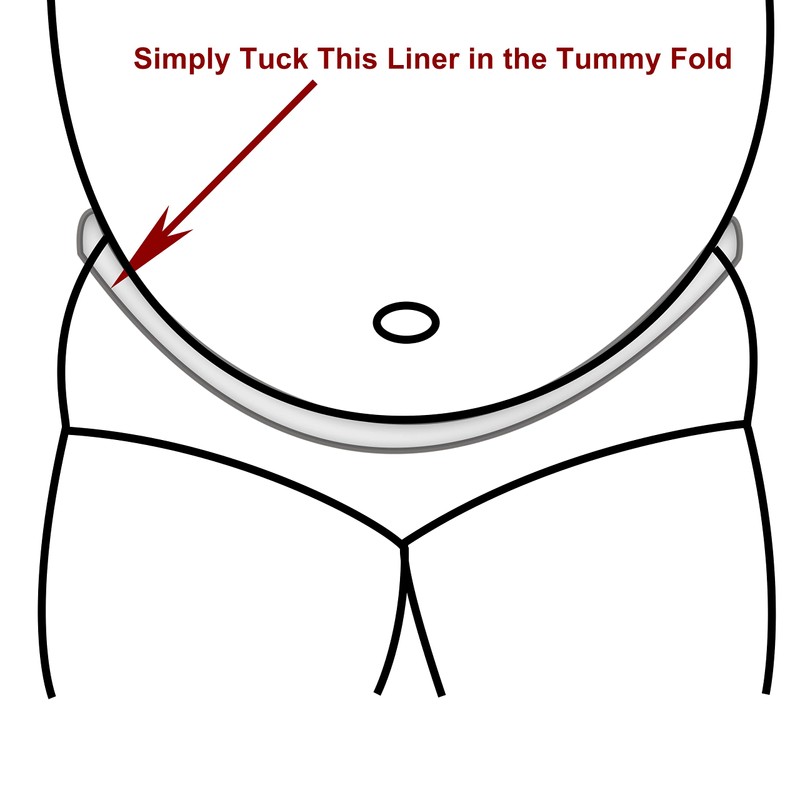 Washable Cotton Tummy Liners for Sweat Rash Plus Size Under