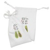 Ambesonne Valentine's Day Fabric Pouch Set of 2, Cartoon Avocado