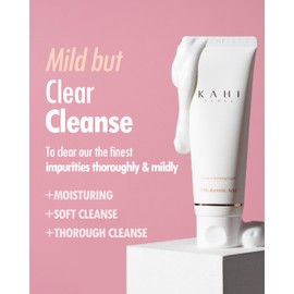 KAHI Cream Foaming Cleanser Face Wash | Hydrating Cream to Foam Cleanser for Oily Skin & Combination Face Care | Gentle Face Cleanser w/Collagen K Beauty Foaming Face Wash 2.70 fl oz | KAHI
