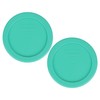 Pyrex 7202-PC 1-Cup Green Food Storage Replacement Lid (2-Pack) -