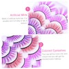 Ipetboom 10pcs 3d Color Lashes Cluster Lashes False Eyelashes Thick