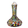 NOVICA Artisan Handmade Handblown Glass Decanter Artisan Recycled Multicolor Mexico