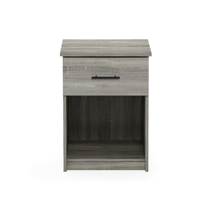 Furinno Tidur Nightstand, French Oak Grey
