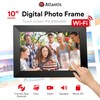 Atlantis WiFi Digital Photo Frame, 10 Inch Touch Screen, Share