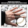 16-Piece Ring Adjuster, Clear Plastic Ring Cover, Ring Accessories, Ring