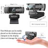 Samcorn Cámara Web con Micrófono 1080P HD USB, Transmisión en
