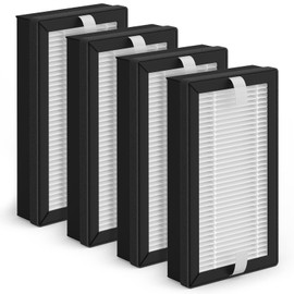 Air filter Replacement Compatible with EyeVac Air 2in1 Air Puri-fier, 2-in-1 H13 True HEPA and Carbon Filter(4-pack)