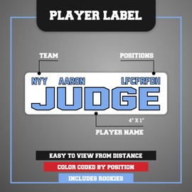 FANTASYJOCKS 2020 - Fantasy Baseball Draft Board Kit (10 Team)