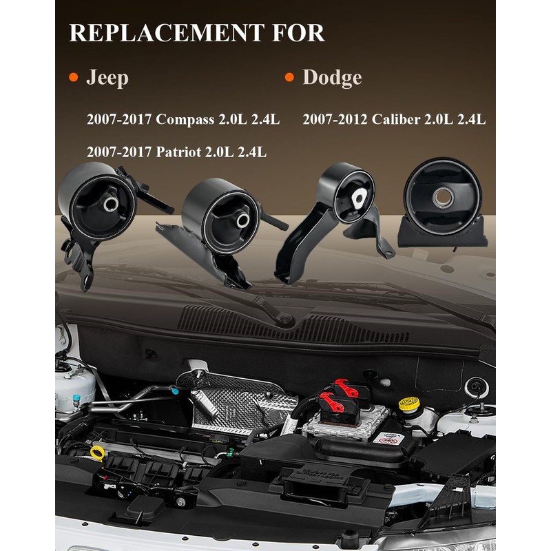 Engine Motor Mount & Trans Mount Replacement for 2007 2008